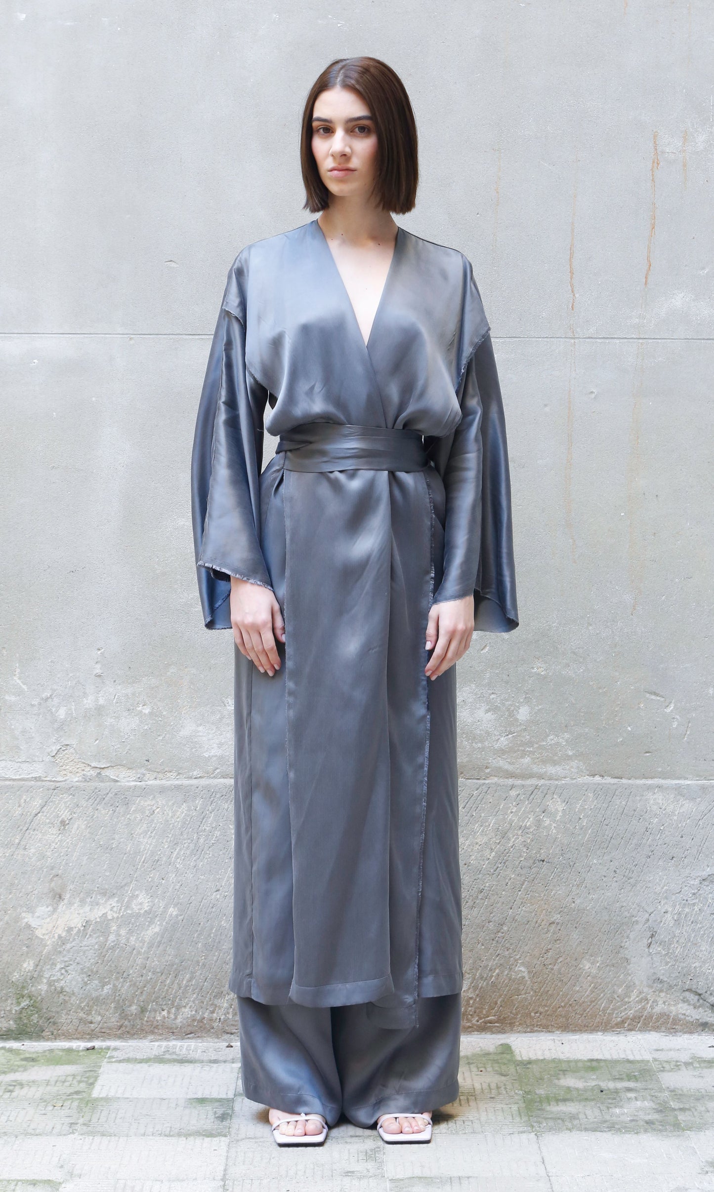 Bemberg Kimono Wrap Dress