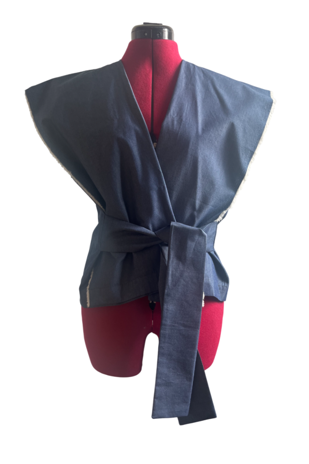 Top kimono senza maniche